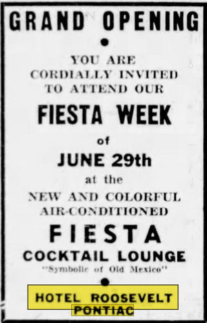 Hotel Roosevelt - Jun 27 1942 Article